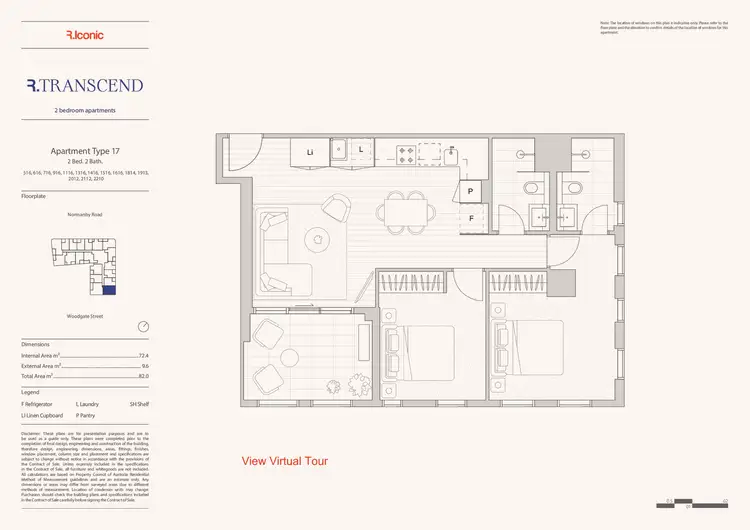Floorplan of Homely apartment listing, 253-273 Normanby Road, South Melbourne VIC 3205