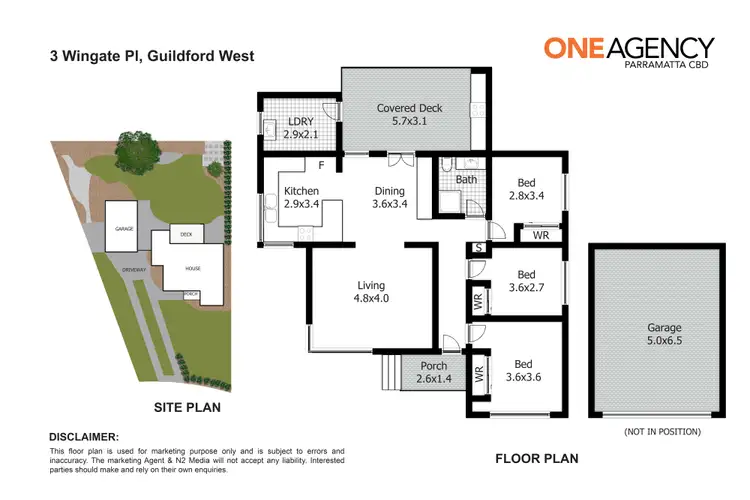 Floorplan of Homely house listing, 3 Wingate Place, Guildford West NSW 2161