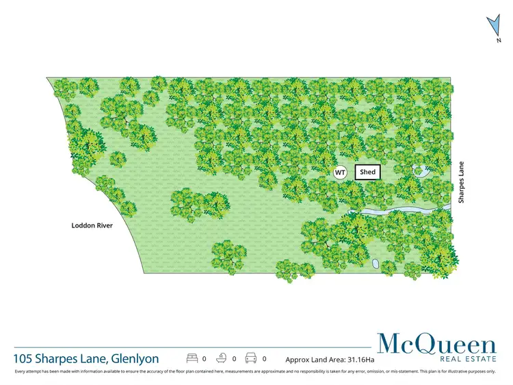 Floorplan of Homely land listing, 105 Sharpes Lane, Glenlyon VIC 3461