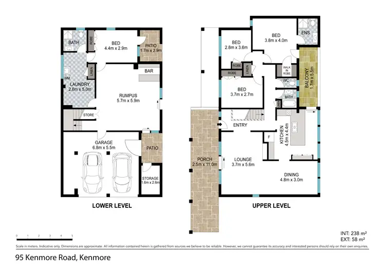 Floorplan of Homely house listing, 95 Kenmore Road, Kenmore QLD 4069