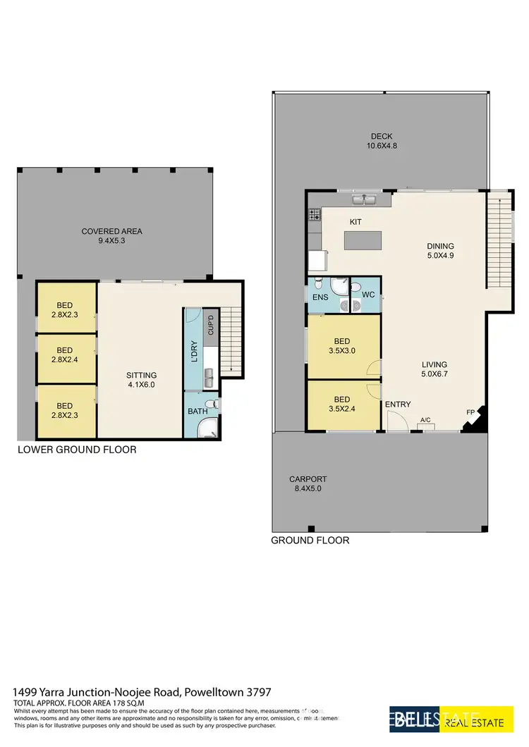 Floorplan of Homely house listing, 1499 Little Yarra Road, Powelltown VIC 3797