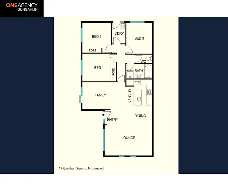 Floorplan of Homely house listing, 17 Gamban Square, Ngunnawal ACT 2913