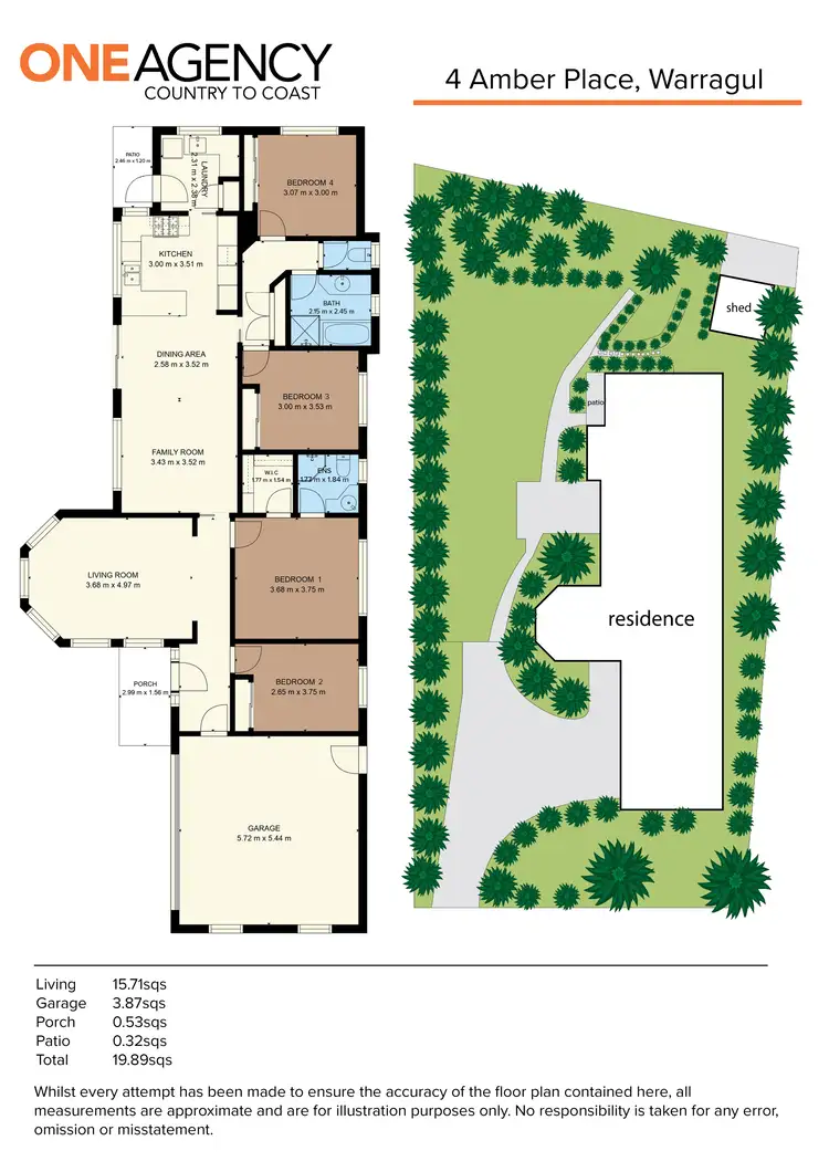 Floorplan of Homely house listing, 4 Amber Place, Warragul VIC 3820