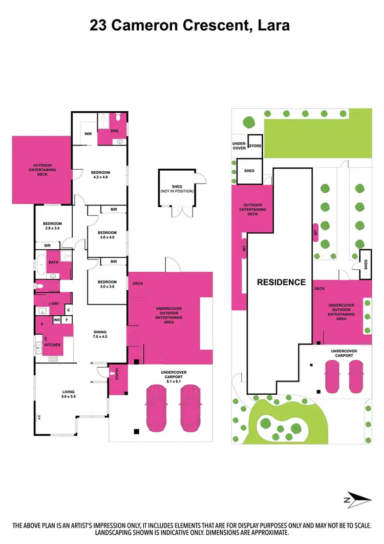Floorplan of Homely house listing, 23 Cameron Crescent, Lara VIC 3212