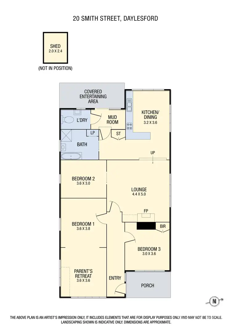Floorplan of Homely house listing, 20 Smith Street, Daylesford VIC 3460