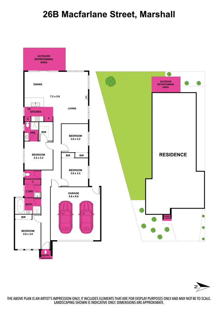 Floorplan of Homely house listing, 26B MacFarlane Street, Marshall VIC 3216