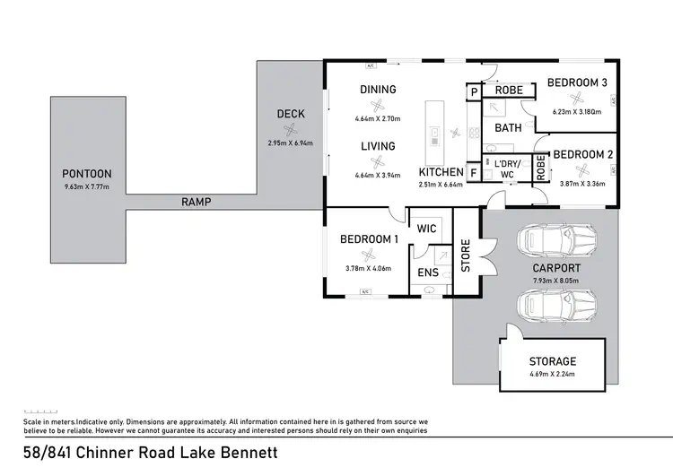 Floorplan of Homely villa listing, 58/841 Chinner Road, Lake Bennett NT 822