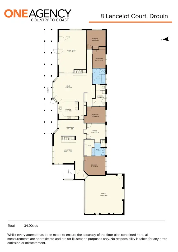 Floorplan of Homely house listing, 8 Lancelot Court, Drouin VIC 3818