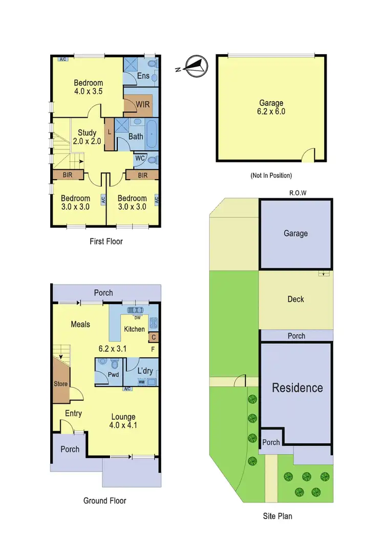 Floorplan of Homely townhouse listing, 44 Valencia Boulevard, Doreen VIC 3754