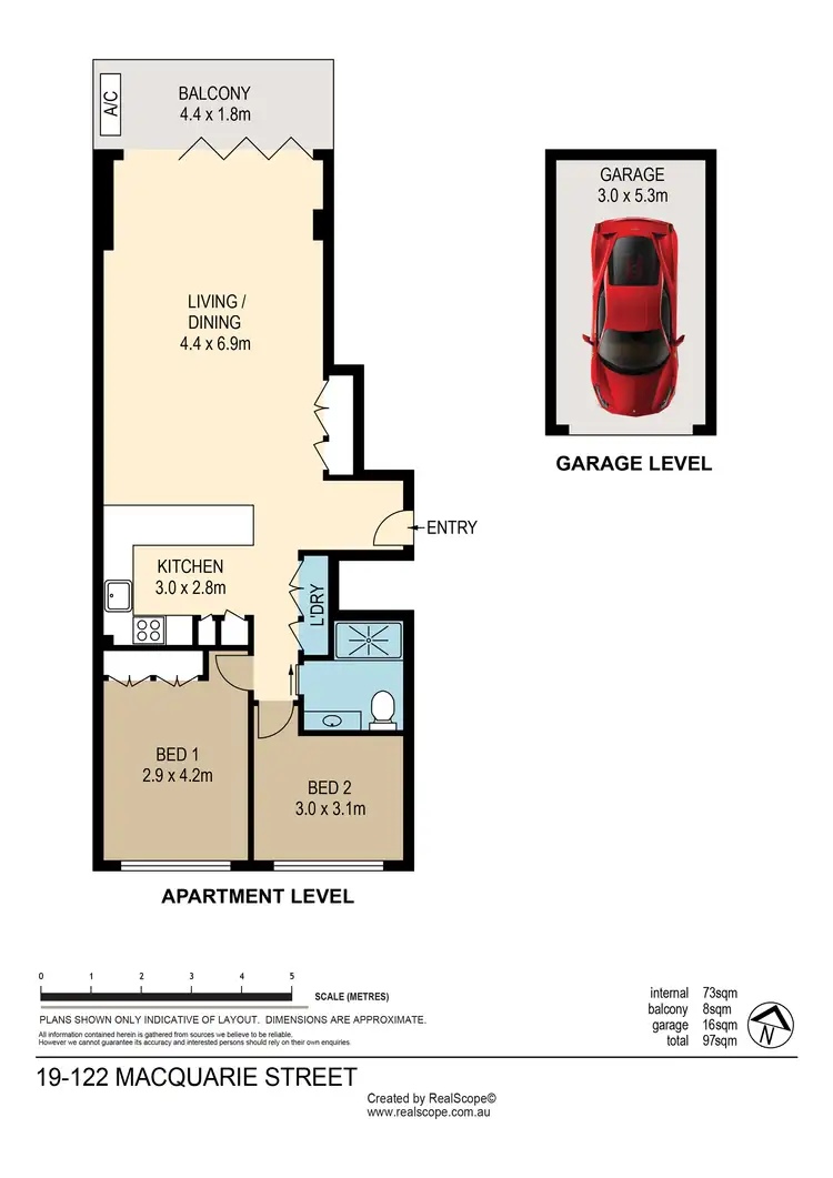 Floorplan of Homely unit listing, 19/122 Macquarie Street, St Lucia QLD 4067