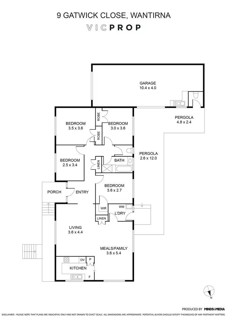 Floorplan of Homely house listing, 9 Gatwick Close, Wantirna VIC 3152