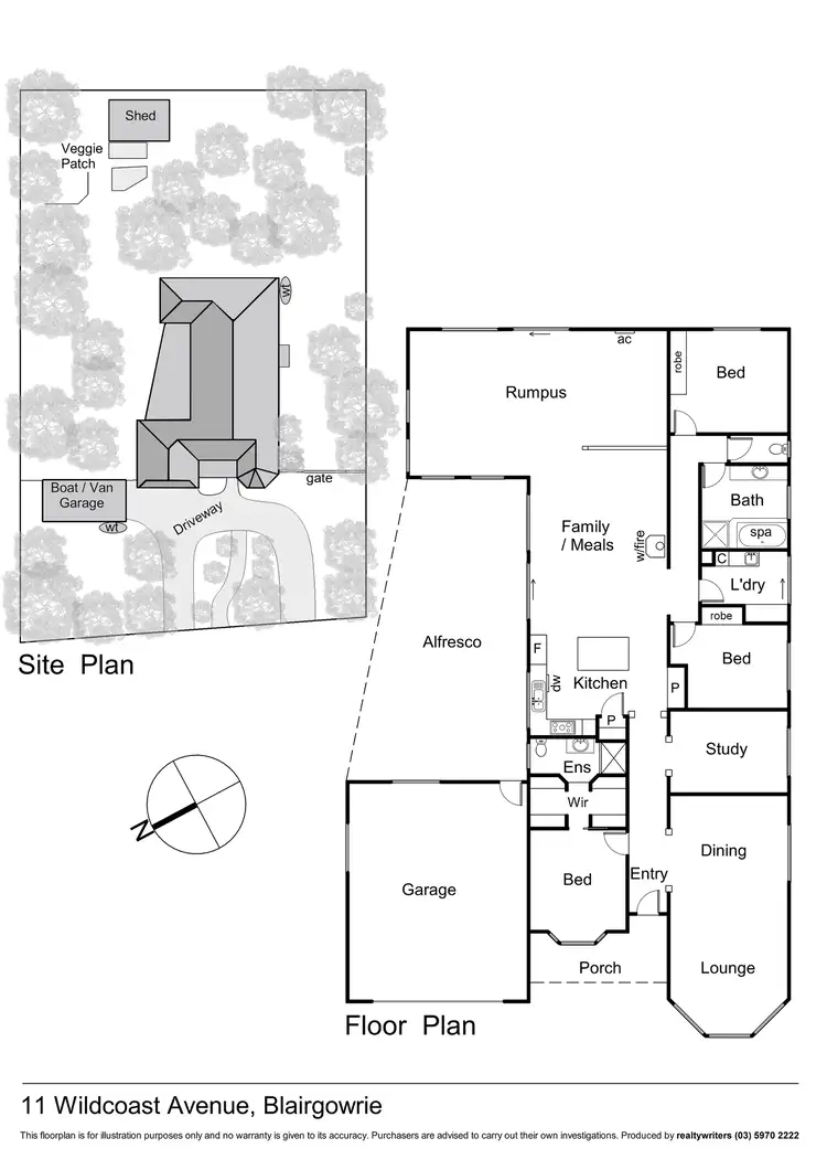 Floorplan of Homely house listing, 11 Wildcoast Avenue, Blairgowrie VIC 3942
