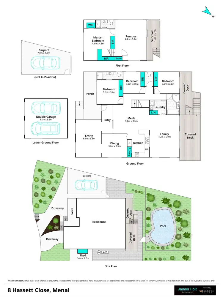 Floorplan of Homely house listing, 8 Hassett Close, Menai NSW 2234