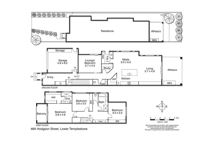 Floorplan of Homely house listing, 46A Hodgson Street, Templestowe Lower VIC 3107