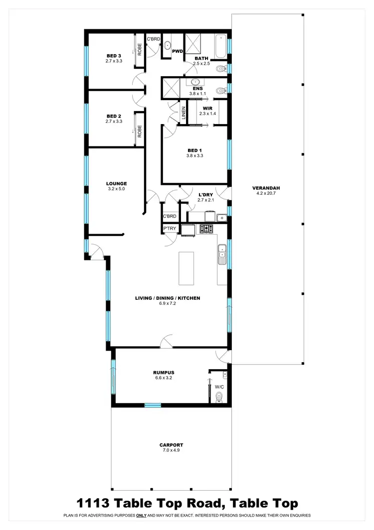 Floorplan of Homely house listing, 1113 Table Top Road, Table Top NSW 2640