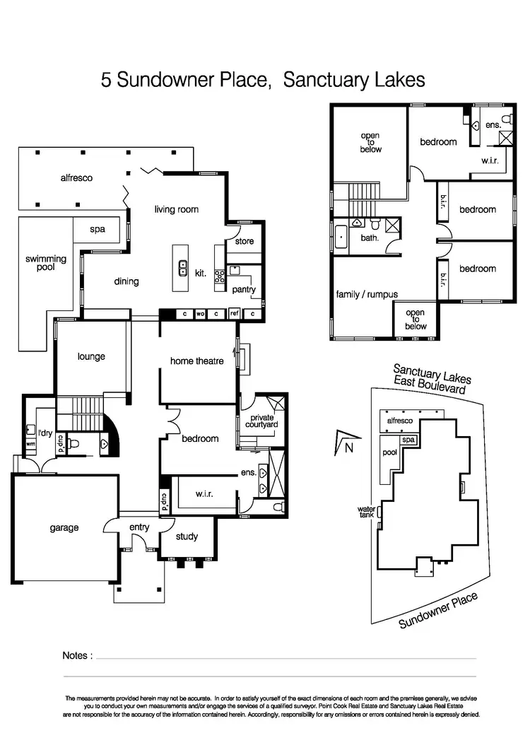 Floorplan of Homely house listing, 5 Sundowner Place, Sanctuary Lakes VIC 3030