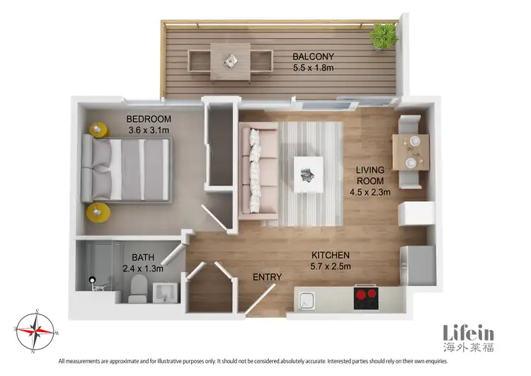 Floorplan of Homely apartment listing, 207/915 Collins Street, Docklands VIC 3008