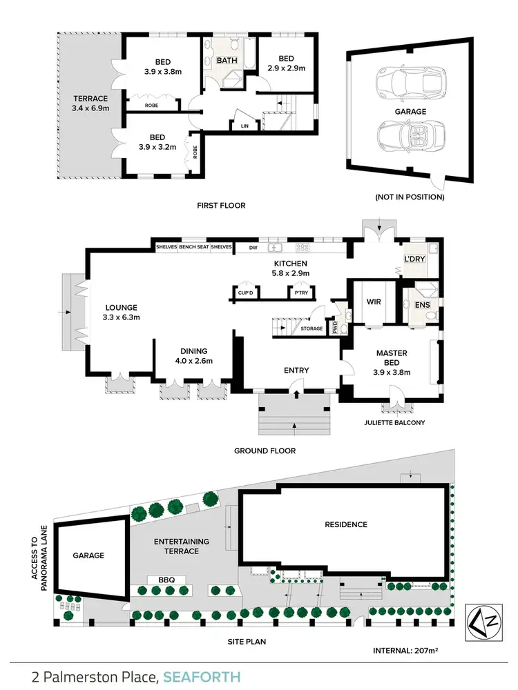 Floorplan of Homely house listing, 2 Palmerston Place, Seaforth NSW 2092