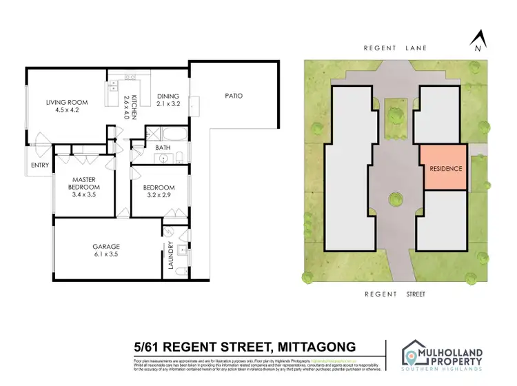 Floorplan of Homely townhouse listing, 5/61 Regent Street, Mittagong NSW 2575