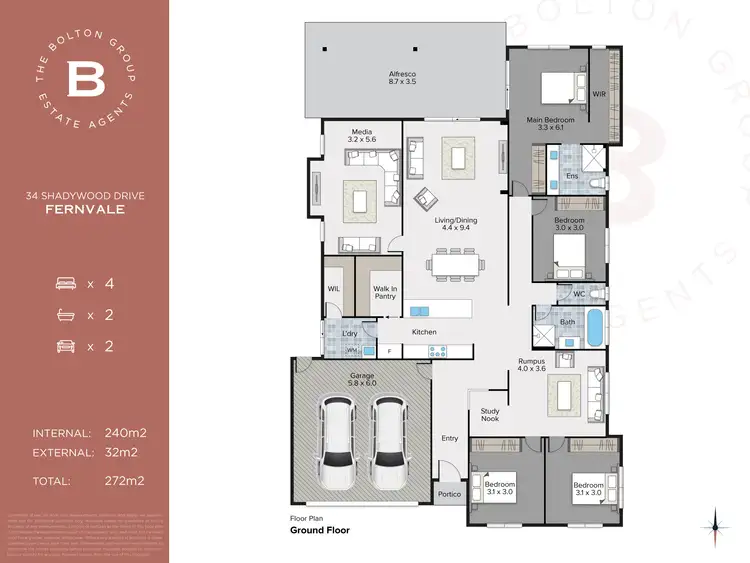 Floorplan of Homely house listing, 34 Shadywood Drive, Fernvale QLD 4306
