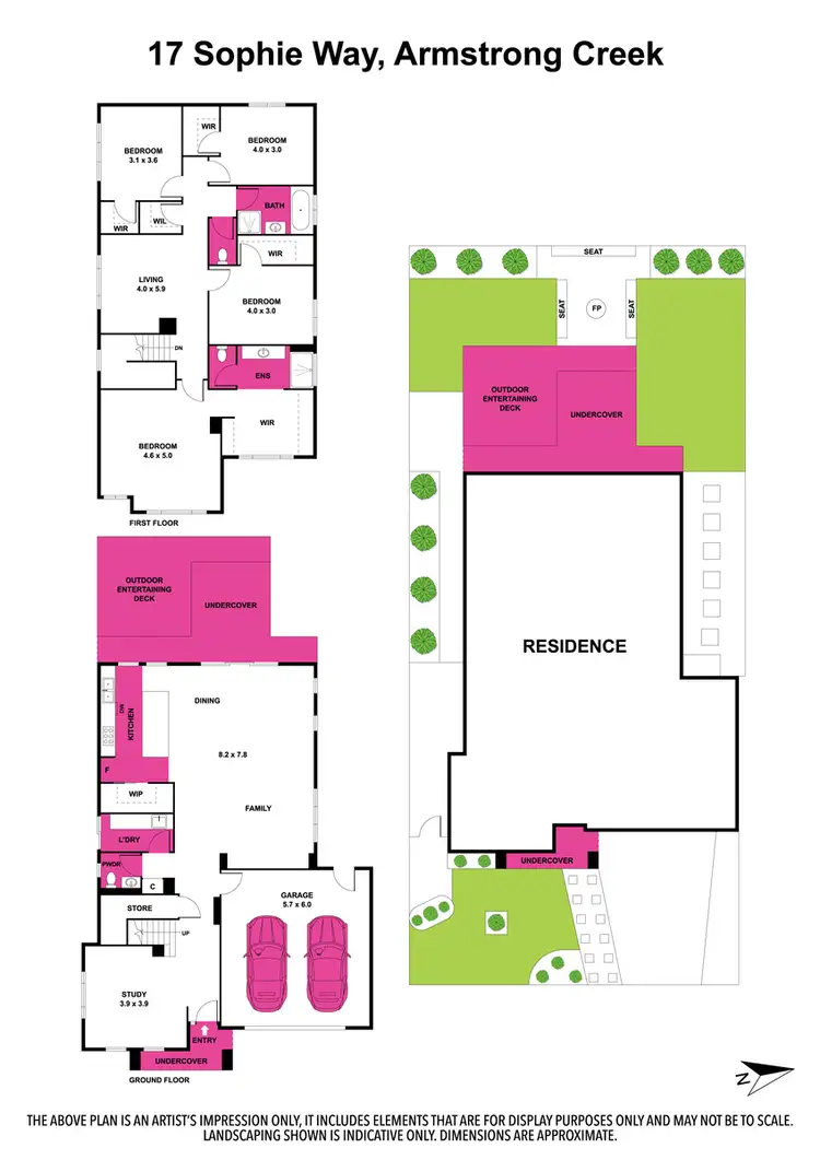 Floorplan of Homely house listing, 17 Sophie Way, Armstrong Creek VIC 3217