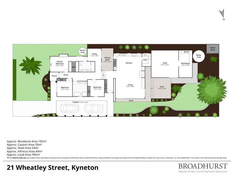 Floorplan of Homely house listing, 21 Wheatley Street, Kyneton VIC 3444