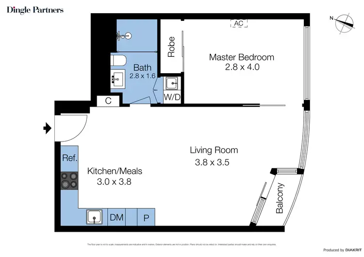 Floorplan of Homely apartment listing, 212/1 Marmion Place, Docklands VIC 3008