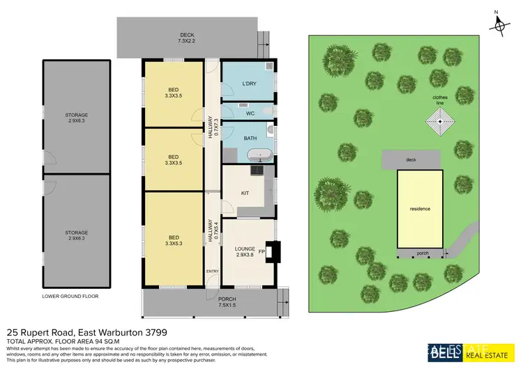 Floorplan of Homely house listing, 25 Rupert Road, East Warburton VIC 3799