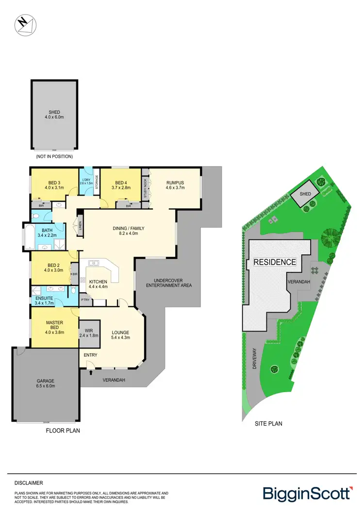 Floorplan of Homely house listing, 4 Parkmore Place, Invermay Park VIC 3350