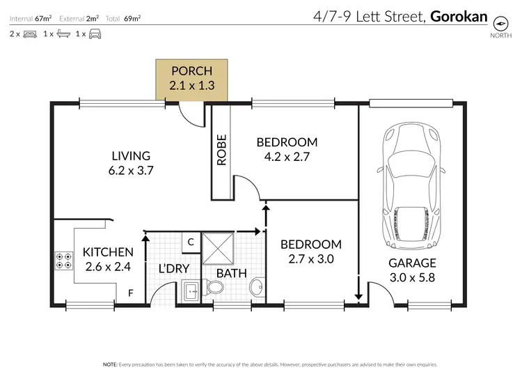 Floorplan of Homely villa listing, 4/7-9 Lett Street, Gorokan NSW 2263