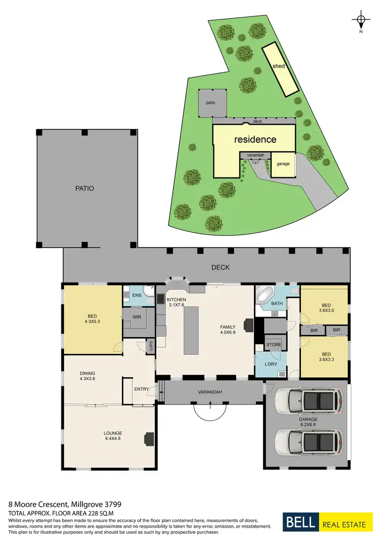 Floorplan of Homely house listing, 8 Moore Crescent, Millgrove VIC 3799