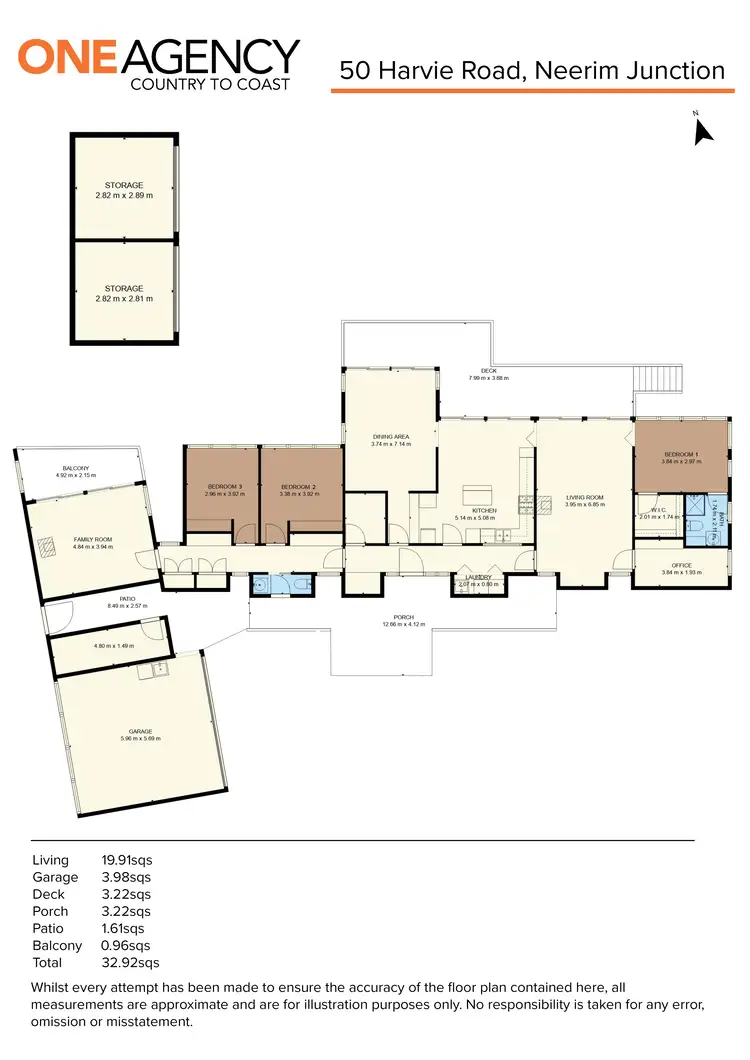 Floorplan of Homely rural property listing, 50 Harvie Road, Neerim Junction VIC 3832