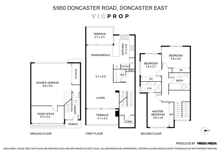 Floorplan of Homely townhouse listing, 5/950 Doncaster Road, Doncaster East VIC 3109