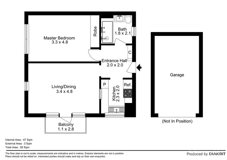 Floorplan of Homely apartment listing, 9/75 Queens Road, Melbourne VIC 3000