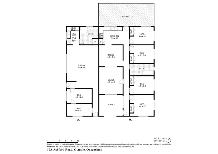 Floorplan of Homely semi-detached listing, 10 Ashford Road, Gympie QLD 4570