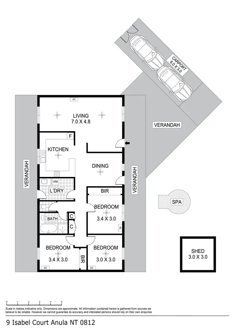 Floorplan of Homely house listing, 9 Isabel Court, Anula NT 812
