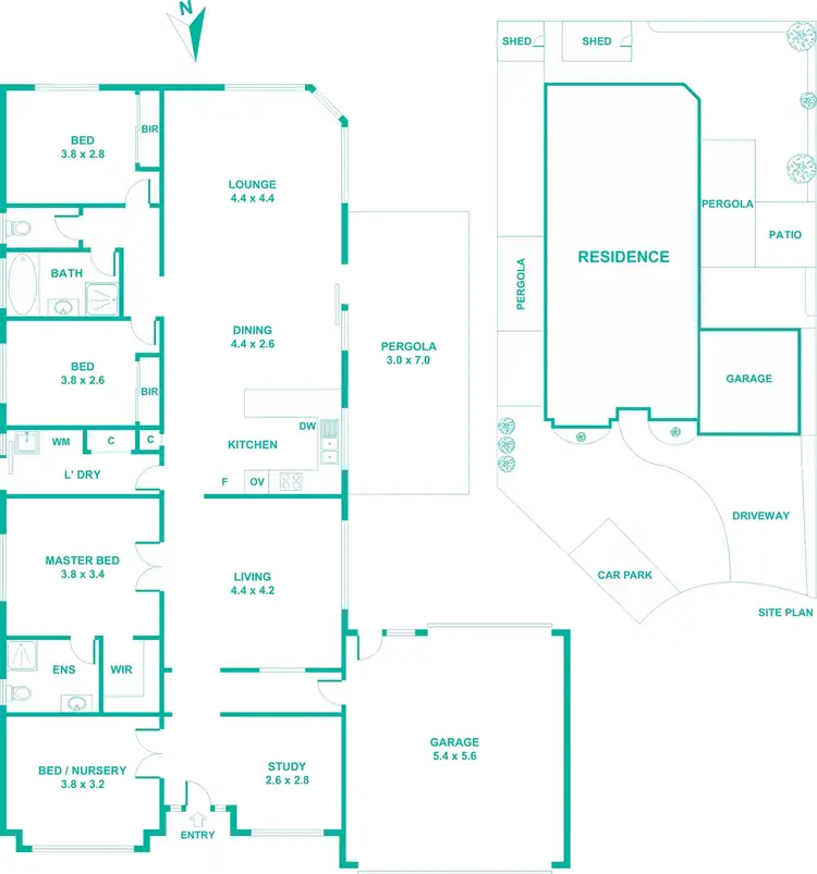 Floorplan of Homely house listing, 13 Thistlewood Place, Cranbourne East VIC 3977