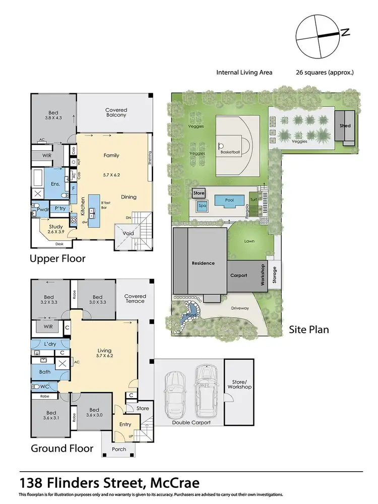 Floorplan of Homely house listing, 138 Flinders Street, Mccrae VIC 3938