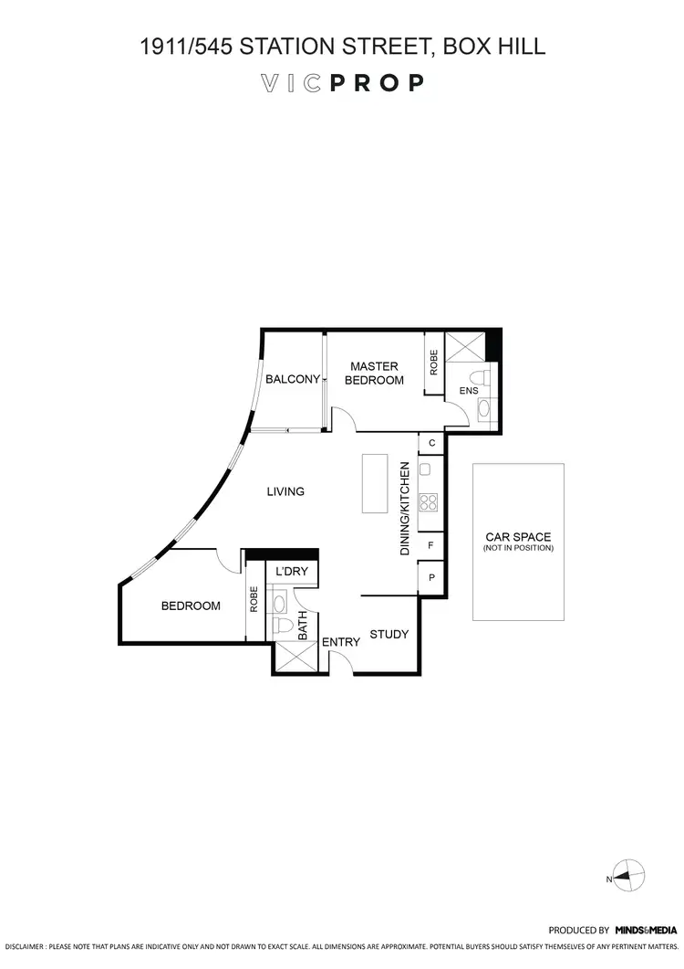 Floorplan of Homely apartment listing, 1911/545 Station Street, Box Hill VIC 3128