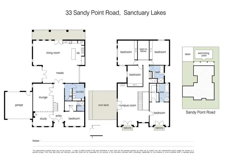 Floorplan of Homely house listing, 33 Sandy Point Road, Sanctuary Lakes VIC 3030