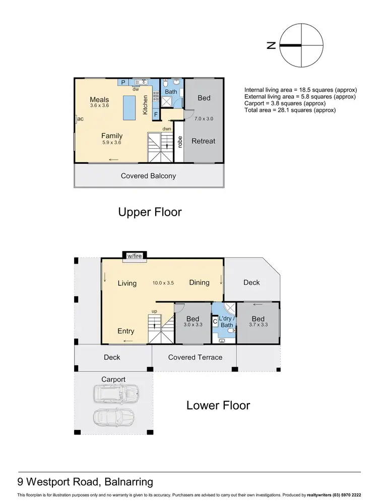 Floorplan of Homely house listing, 9 Westport Road, Balnarring VIC 3926