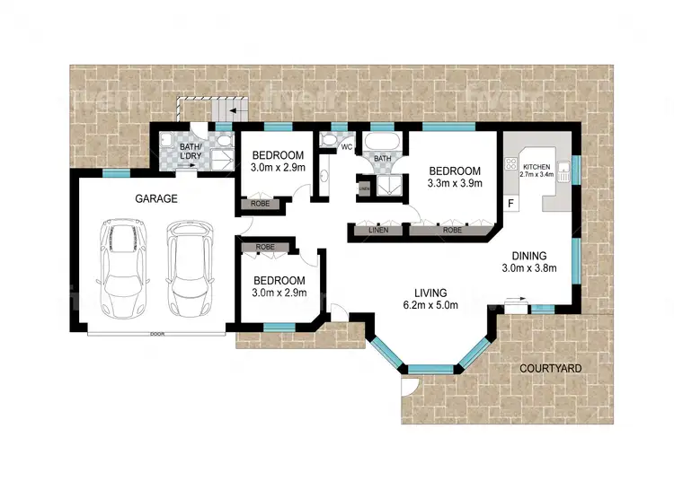 Floorplan of Homely villa listing, 4/33 Lord Street, Laurieton NSW 2443