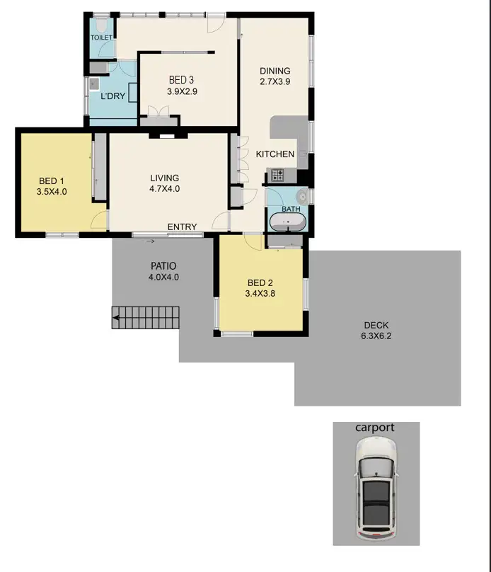 Floorplan of Homely house listing, 4 Pheasant Parade, Warburton VIC 3799