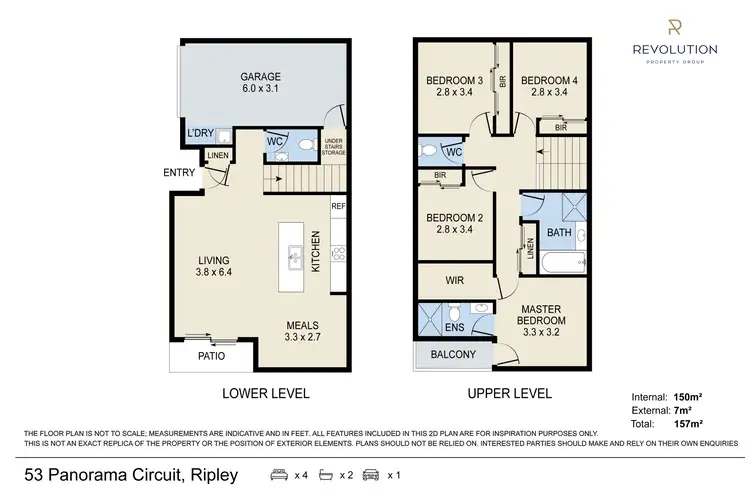 Floorplan of Homely house listing, 53 Panorama Circuit, Ripley QLD 4306