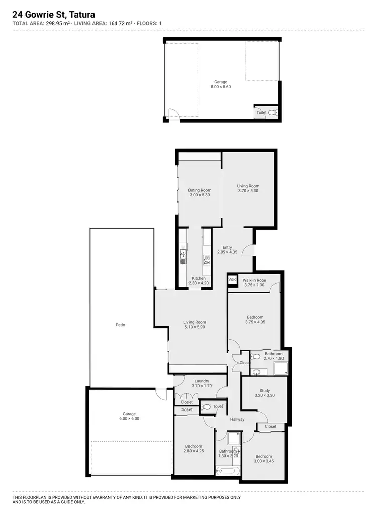 Floorplan of Homely house listing, 24 Gowrie Street, Tatura VIC 3616