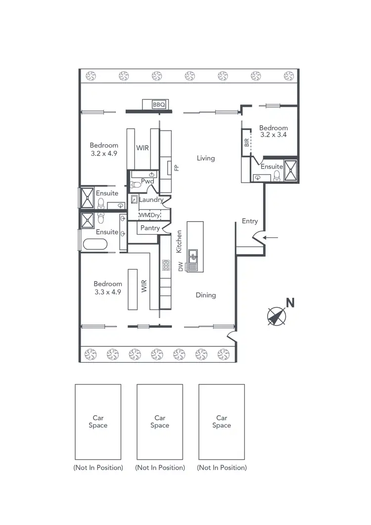 Floorplan of Homely apartment listing, 3/12 Black Street, Brighton VIC 3186