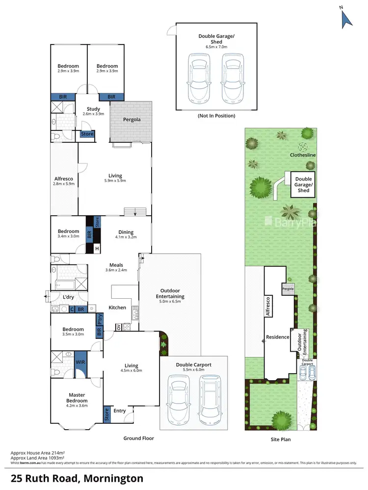 Floorplan of Homely house listing, 25 Ruth Road, Mornington VIC 3931