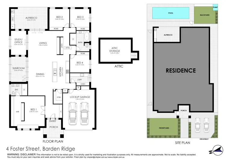 Floorplan of Homely house listing, 4 Foster Street, Barden Ridge NSW 2234