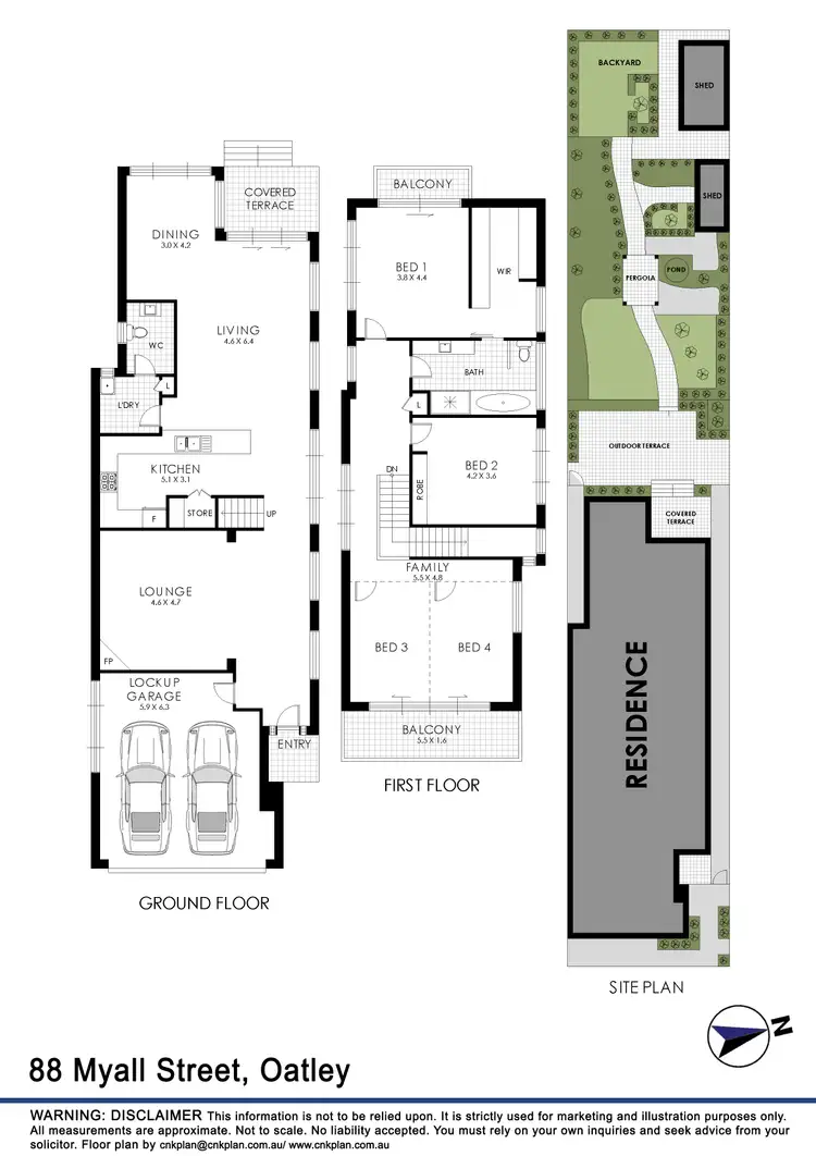 Floorplan of Homely house listing, 88 Myall Street, Oatley NSW 2223