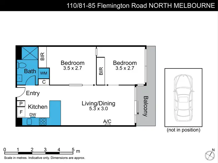 Floorplan of Homely apartment listing, 110/83 Flemington Road, North Melbourne VIC 3051